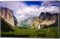 Framed Panoramic View Of Yosemite Valley