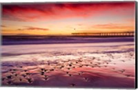 Framed Sunset Over Ventura Pier From San Buenaventura State Beach
