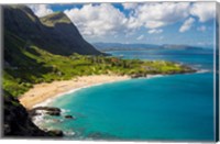 Framed Makapuu Beach, East Oahu, Hawaii