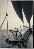 Framed Annual Schooner Festival, Anchor, Massachusetts (BW)