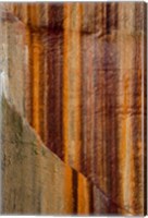 Framed Mineral Seep Wall Detail Along Lake Superior