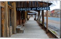 Framed Tobacco Gold Rush Store In Virginia City, Montana