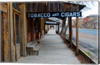 Framed Tobacco Gold Rush Store In Virginia City, Montana