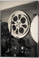 Framed Vintage Film Projector At The Kimo Theater, New Mexico