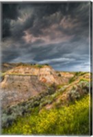 Framed Thunderstorm Approach On The Dakota Prairie