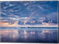 Framed Sunset From North Jetty Beach, Oregon