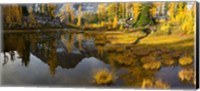 Framed Panorama Of Mt Stuart Reflects In A Tarn Near Horseshoe Lake