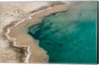 Framed Black Pool, West Thumb Geyser Basin, Wyoming