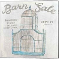 Framed 'White Barn Flea Market V' border=