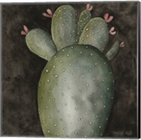 Framed Big Blooming Cactus II