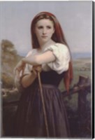 Framed Young Shepherdess