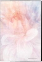 Framed Soft Dahlia Pastel Peach Lilac