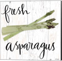 Framed 'Fresh Asparagus' border=
