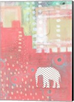 Framed Polka Dot Elephant