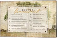 Framed 10 Commandments