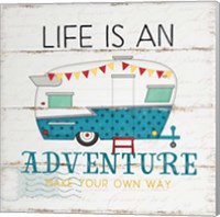 Framed 'Life is an Adventure' border=