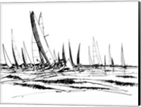 Framed Boat Sketch II