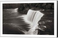 Framed Tahquamenon Falls Michigan I BW