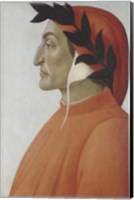 Framed Portrait of Dante Alighieri