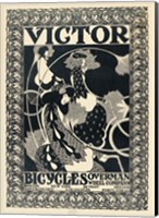 Framed Victor Bicycles (vertical, monochrome)