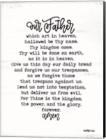 Framed Lord's Prayer