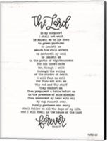 Framed Psalm 23