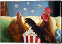 Framed Popcorn Chickens