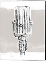 Framed Monochrome Microphone IV
