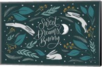 Framed Sweet Dreams Bunny I