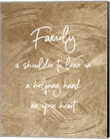 Framed Family A Shoulder to Lean On - Gold
