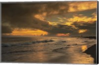 Framed Sunrise On Ocean Shore 5, Cape May National Seashore, NJ