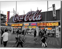 Framed Coca Cola Sign - Boardwalk, Wildwood NJ