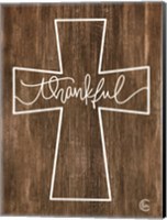 Framed Thankful Cross
