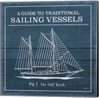 Framed Vintage Sailing Knots XI