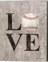 Framed LOVE Baseball