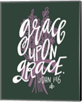 Framed 'Grace Upon Grace' border=