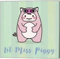 Framed 'Li'l Piggy' border=