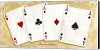 Framed Four Aces (Gold)