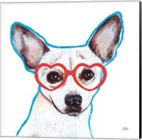 Framed 'Bespectacled Pet I' border=