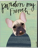 Framed 'Pardon My French' border=