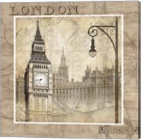 Framed 'London Calling' border=