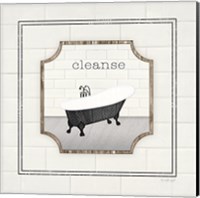 Framed 'Bath Cleanse' border=