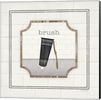Framed 'Toothbrush Brush' border=