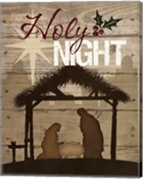 Framed Holy Night Nativity