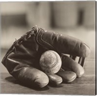 Framed Ball in Mitt