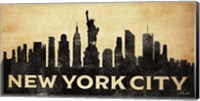 Framed New York City Skyline