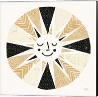 Framed 'Sunshine Black Gold Sq' border=