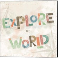 Framed 'Explore the World IV' border=