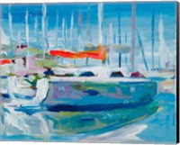 Framed Marina Sailboats