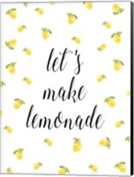 Framed Let's Make Lemonade